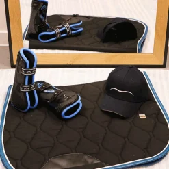 Veredus - Guêtres ouvertes Carbon Gel Vento Color Edition Noir/ Bleu x2 Hot