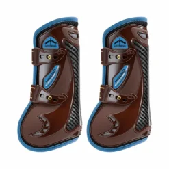 Veredus - Guêtres ouvertes Carbon Gel Vento Color Edition Marron/ Bleu x2 Online